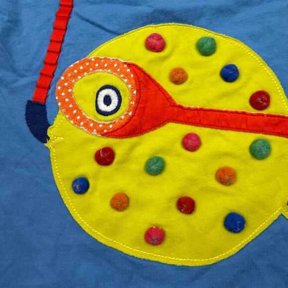 Mini Boden Puffer Fish Appliqué Tee - Picture 2 of 5